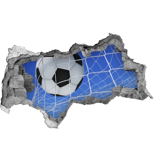 Autocolant gaură 3D Un gol în fotbal