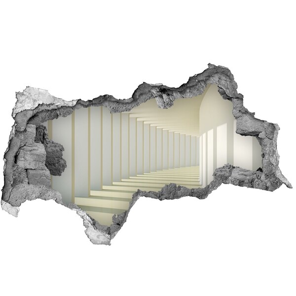 Autocolant de perete gaură 3D Iluzia spațiului infinit