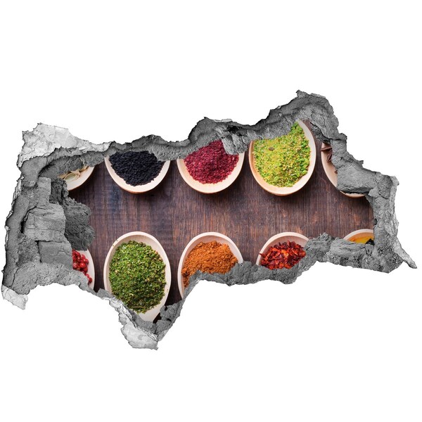 Autocolant 3D gaura cu priveliște Paradisul condimentelor