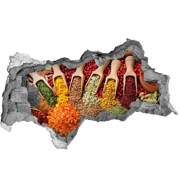 Autocolant autoadeziv gaură O bucătărie plină de condimente