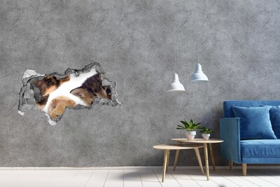 Autocolant autoadeziv gaură Animale de dincolo de zid