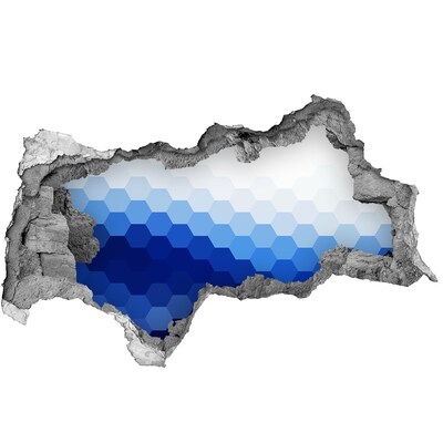 Autocolant 3D gaura cu priveliște Gaură către oceanul albastru