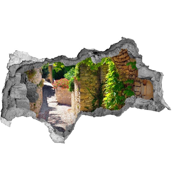 Fototapet un zid spart cu priveliște O stradă verde în oraș