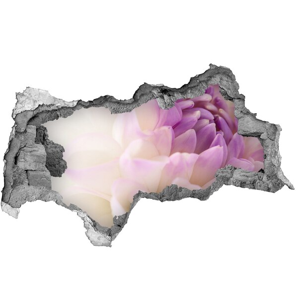 Autocolant autoadeziv gaură Iluzie florală în beton