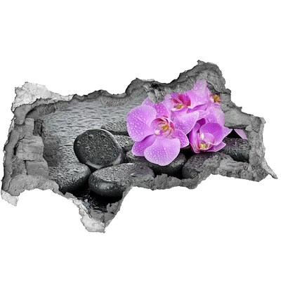 Autocolant de perete gaură 3D Oaza Spa Florală