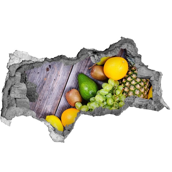 Autocolant autoadeziv gaură Paradisul fructelor din spatele zidului