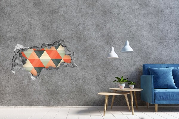 Autocolant autoadeziv gaură Modele geometrice în gaură