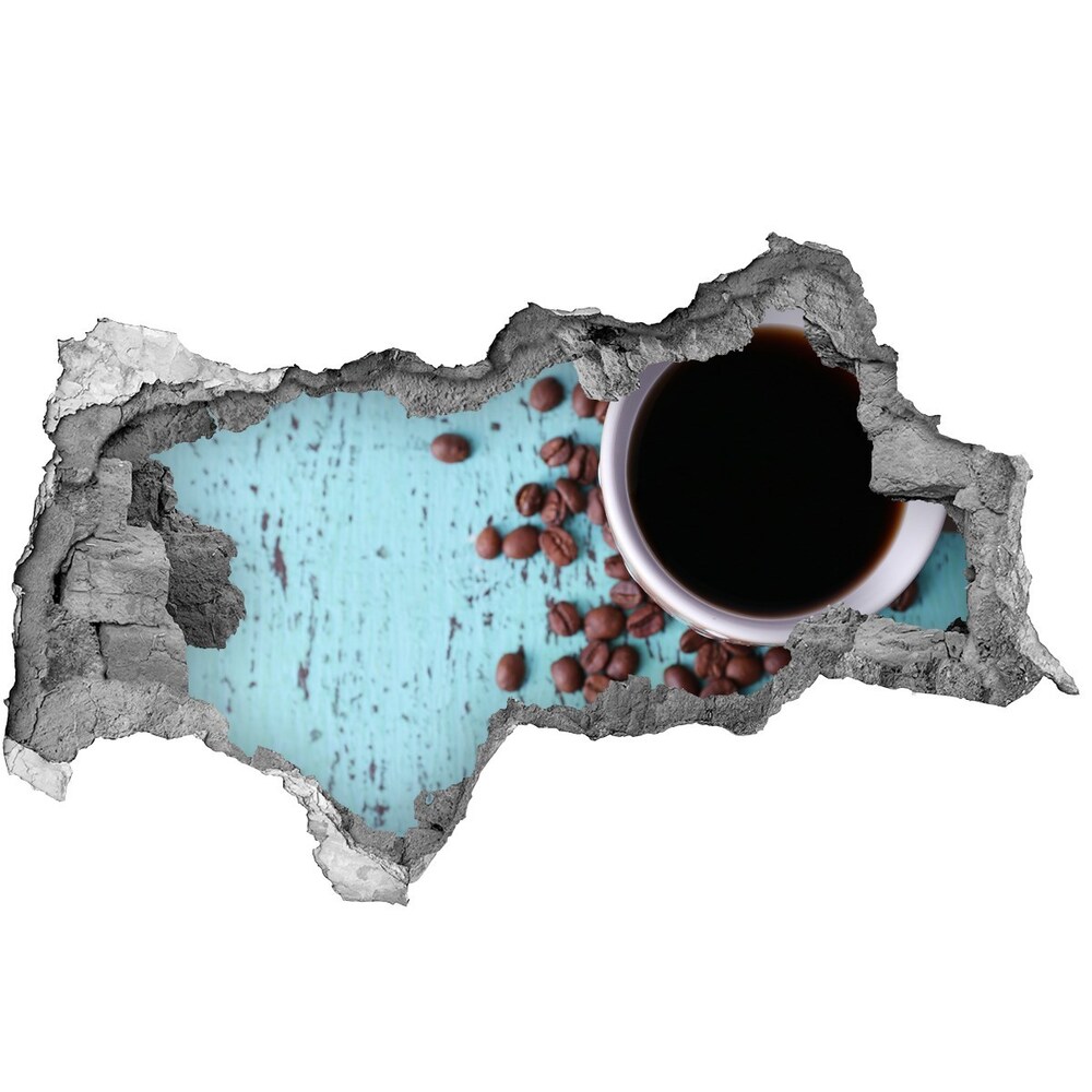 Autocolant autoadeziv gaură Cafea neagra