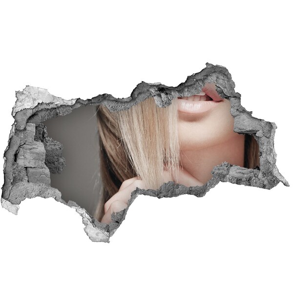 Fototapet un zid spart cu priveliște O privire fermecătoare de după zid