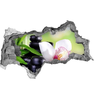 Autocolant de perete gaură 3D Relaxează-te la spa