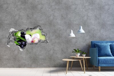 Autocolant de perete gaură 3D Relaxează-te la spa