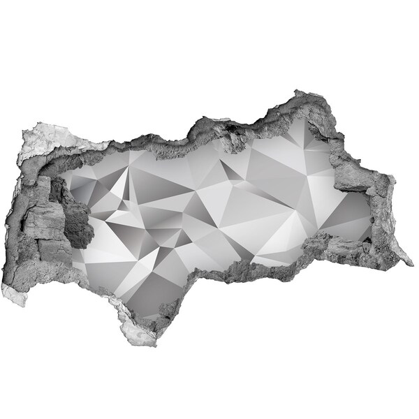 Autocolant de perete gaură 3D Comoară de diamante strălucitoare