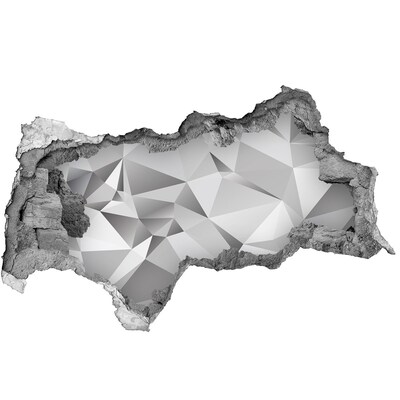 Autocolant de perete gaură 3D Comoară de diamante strălucitoare