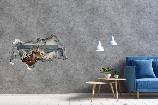 Autocolant autoadeziv gaură Un iaht pe mare