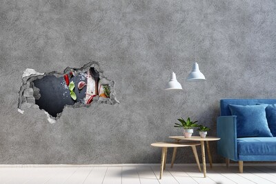 Autocolant de perete gaură 3D O bucătărie plină de savoare