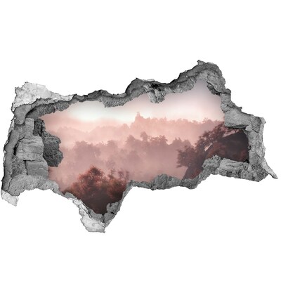 Autocolant autoadeziv gaură Peisaj montan dimineața