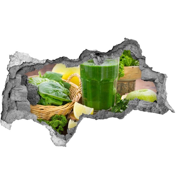 Autocolant autoadeziv gaură Cocktail verde într-un cadru natural