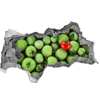 Autocolant 3D gaura cu priveliște Fructe în beton