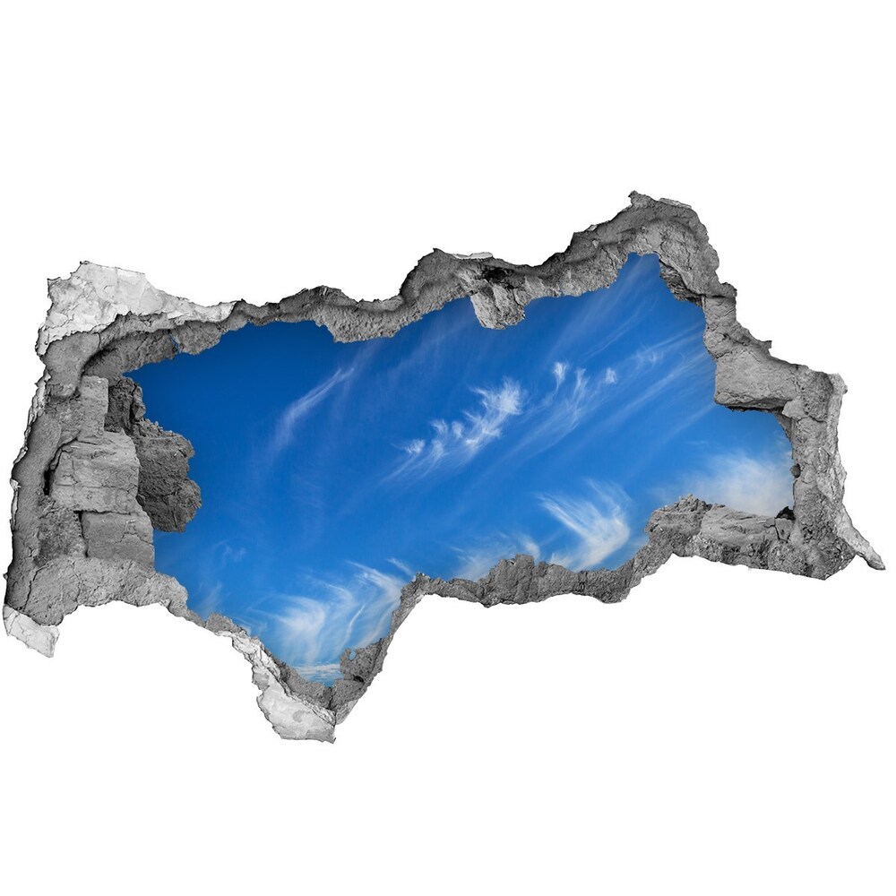 Autocolant 3D gaura cu priveliște Cer albastru