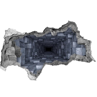 Fototapet 3D gaură în perete Tunel