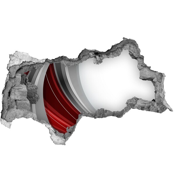Autocolant de perete gaură 3D Un perete deteriorat cu efect de adâncime