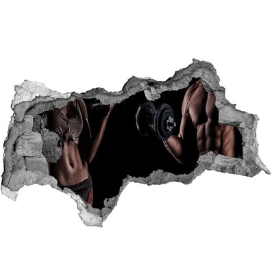 Fototapet un zid spart cu priveliște Sală de sport acasă