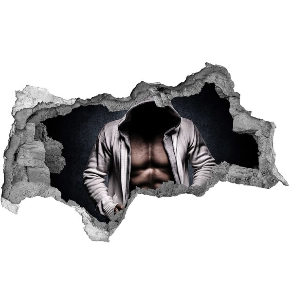 Fototapet 3D gaură în perete Antrenament intens în stil urban