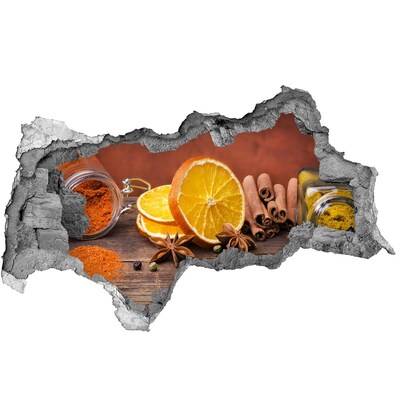 Autocolant gaură 3D Arome de bucătărie