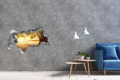 Autocolant gaură 3D Grădină la soare