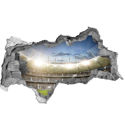 Autocolant de perete gaură 3D Stadionul în acțiune