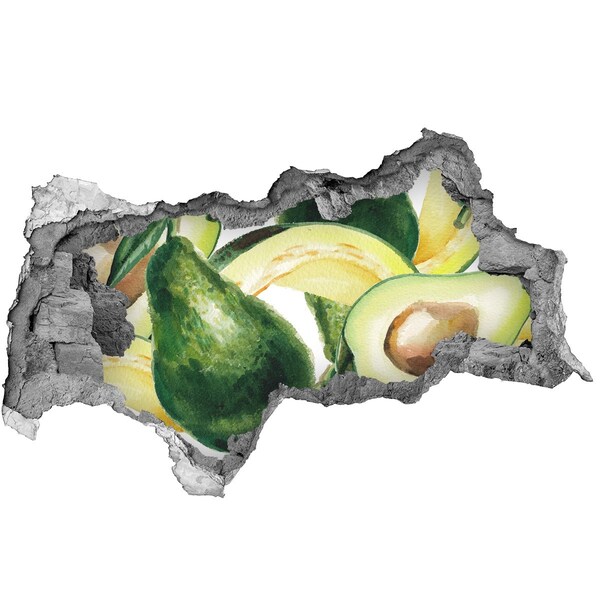 Fototapet un zid spart cu priveliște Paradisul fructelor din spatele zidului