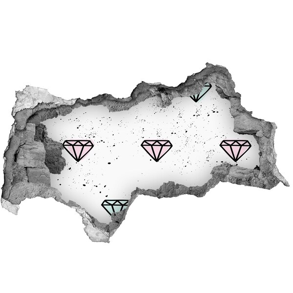 Autocolant autoadeziv gaură Zid de diamant