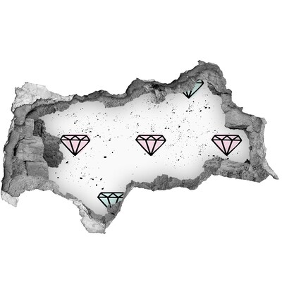 Autocolant autoadeziv gaură Zid de diamant