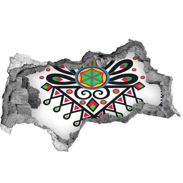 Autocolant 3D gaura cu priveliște Model popular colorat