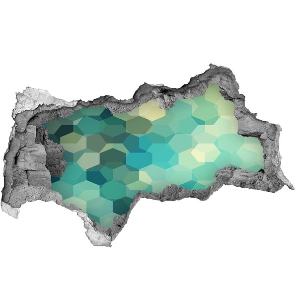 Autocolant 3D gaura cu priveliște Apele oceanice scufundate