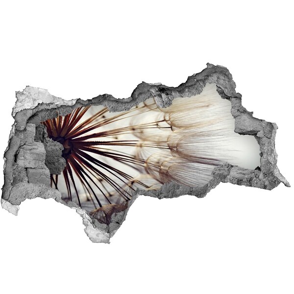 Autocolant un zid spart cu priveliște Un vis floral în beton