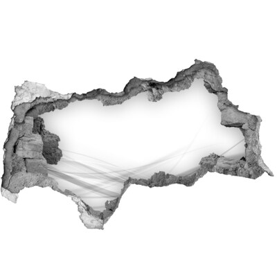 Autocolant 3D gaura cu priveliște Un perete distrus cu vedere la spațiu