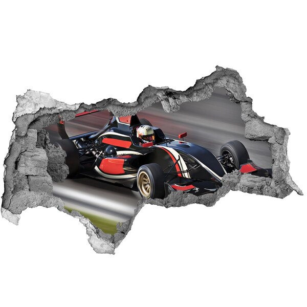 Autocolant 3D gaura cu priveliște Formula 1