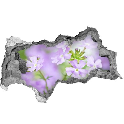 Autocolant de perete gaură 3D Un paradis al florilor în spatele zidului