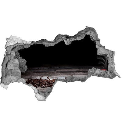 Autocolant autoadeziv gaură Cafea în inima betonului