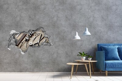 Autocolant de perete gaură 3D Atelier de coafură