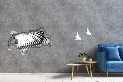 Autocolant de perete gaură 3D Spațiul virtual în gaură