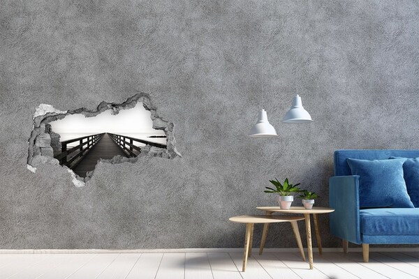 Fototapet 3D gaură în perete Dig lângă mare