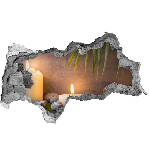 Autocolant un zid spart cu priveliște Colț de spa relaxant