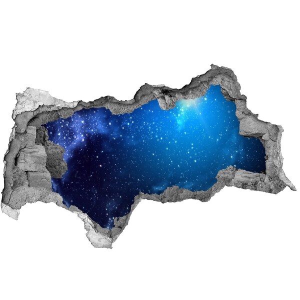 Autocolant 3D gaura cu priveliște Spațiul Cosmic