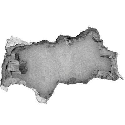 Autocolant de perete gaură 3D Zid crăpat cu vedere spre beton
