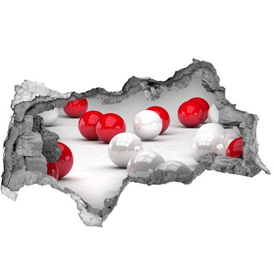 Autocolant de perete gaură 3D Un perete spart cu gloanțe