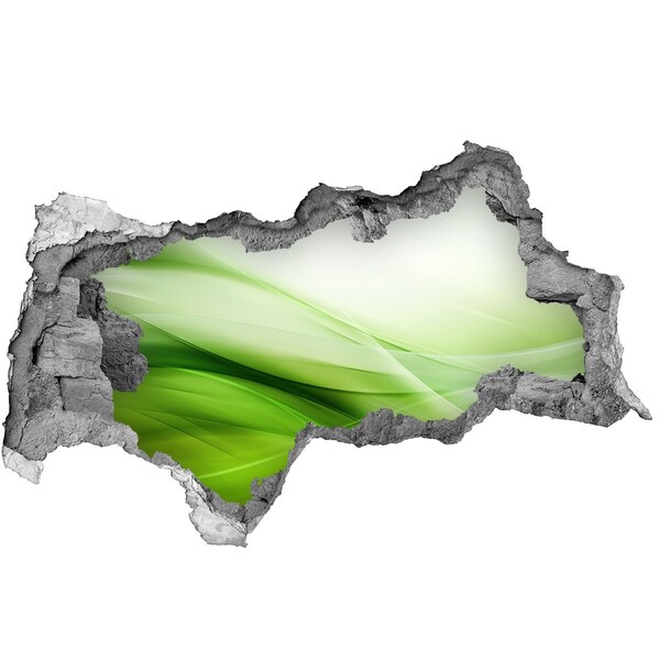 Autocolant autoadeziv gaură Spațiu verde în spatele găurii