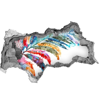 Autocolant un zid spart cu priveliște O oază tropicală din beton