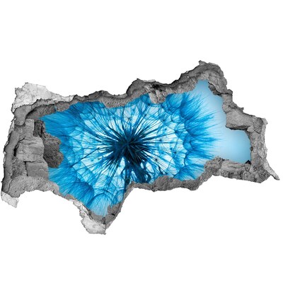 Fototapet un zid spart cu priveliște Lumea subacvatică în tonuri de albastru